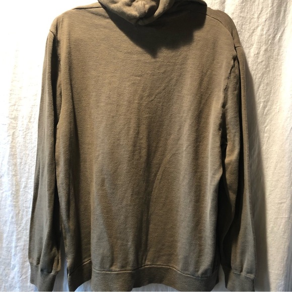 Mens LOGG by H&M pullover sweatshirt hoodie army green L - Picture 6 of 8